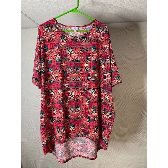 Lularoe Irma Large NWT pink and green - Picture 1 of 5